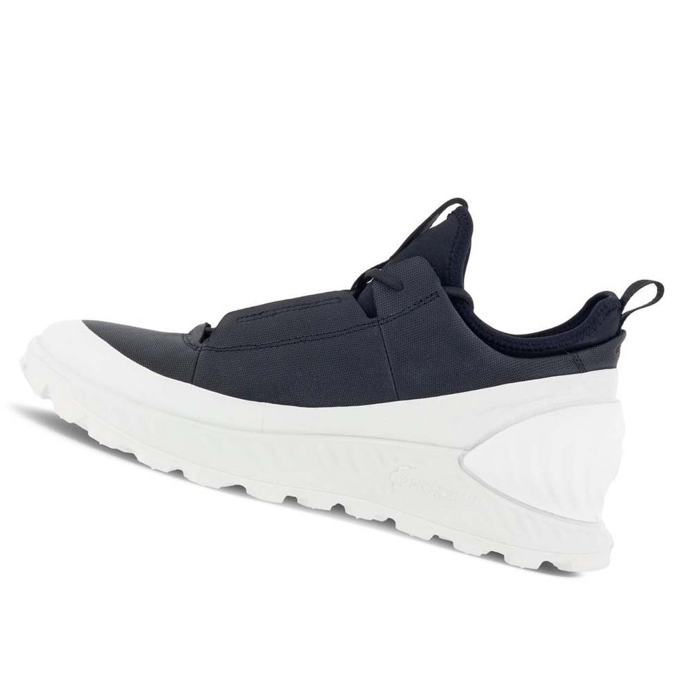 Ecco Exostrike Low Sneakers Herr Svarta Vita | SE 618LIS